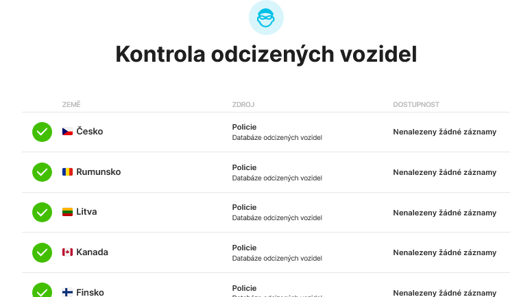 carVertical: kontrola odcizených vozidel